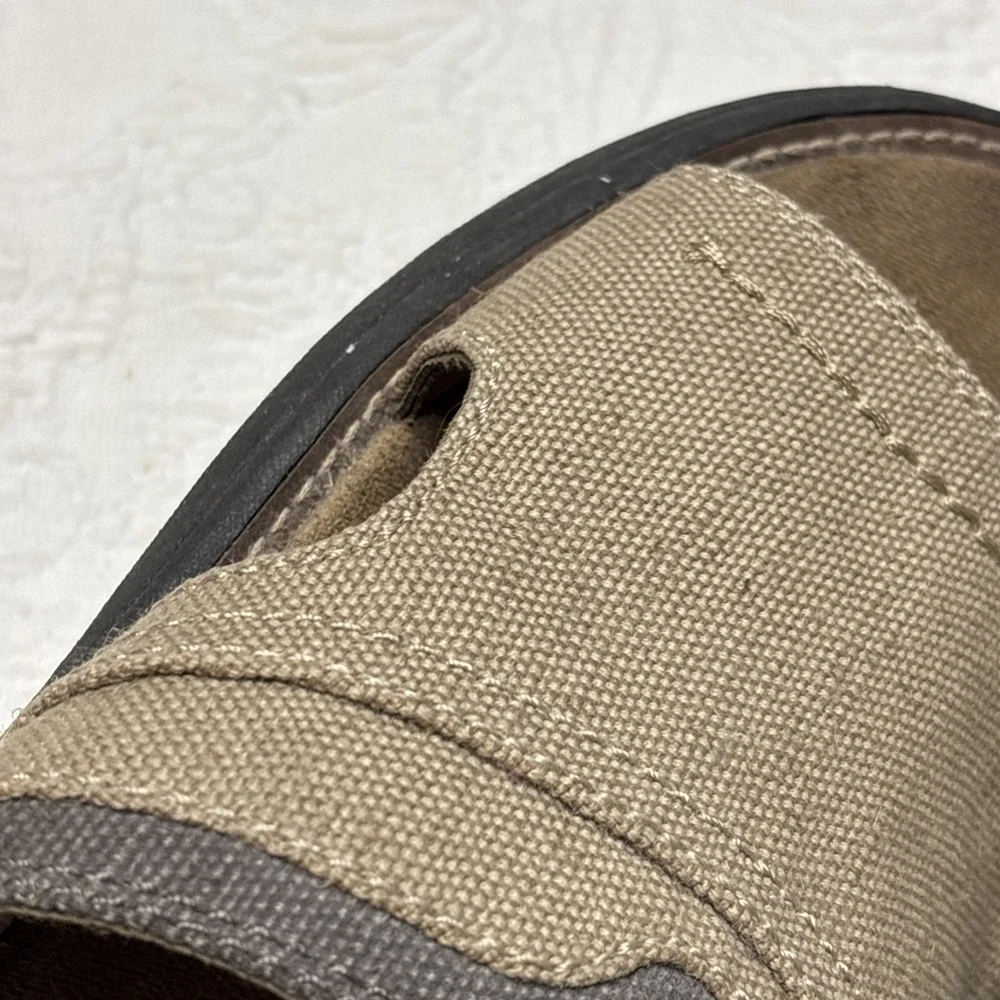 Gotcha Mens Brown Canvas Slides Sandals Comfort Size 12
